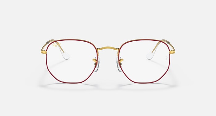 メガネ Ray-Ban Eyeglass Frame RB6448 3106 Hexagonal Retro Ray-Ban RB6448 Hexagonal Optics Eyeglasses | LensCrafters
