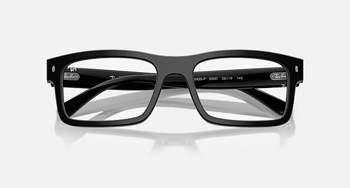 Ray-Ban 0RX5435F RB5435 OPTICS 抛光 黑色 OPTICAL_Closed Front