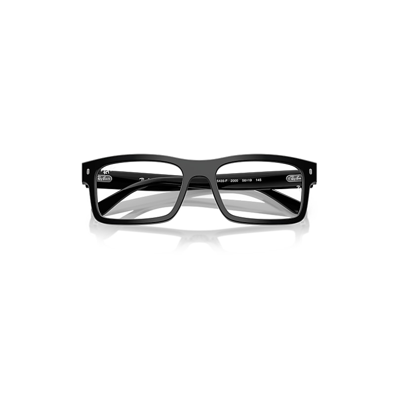 Ray Ban Rb5435 Optics Eyeglasses Black Frame Clear Lenses Polarized 56-19 In Black