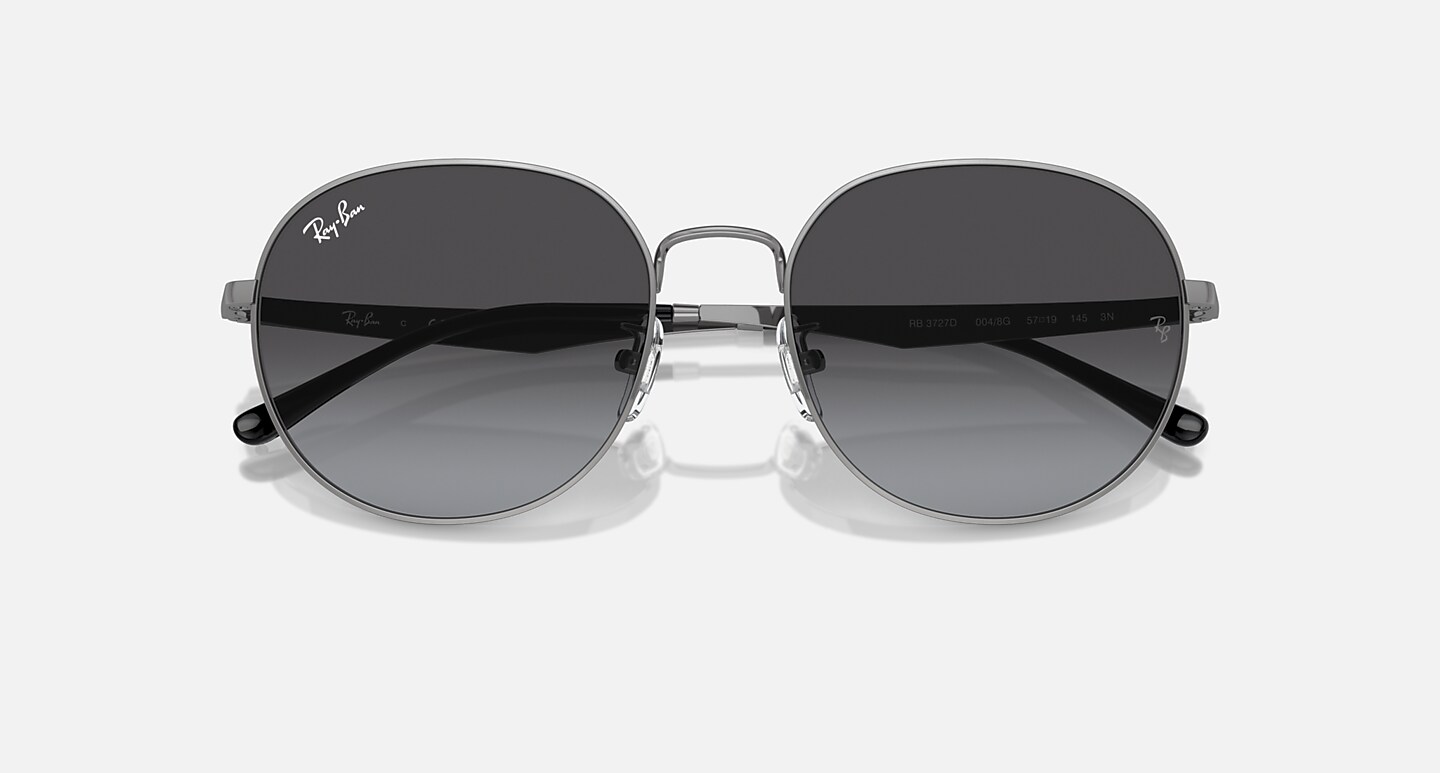Ray-Ban Sunglasses Unisex Rb3727d - Gunmetal Frame Grey Lenses 57-19
