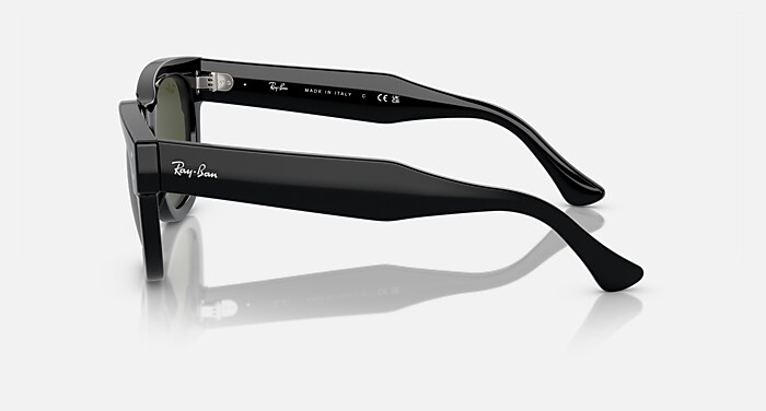 Ray-Ban Sunglasses Unisex Mega Hawkeye - Black Frame Green Lenses 53-21