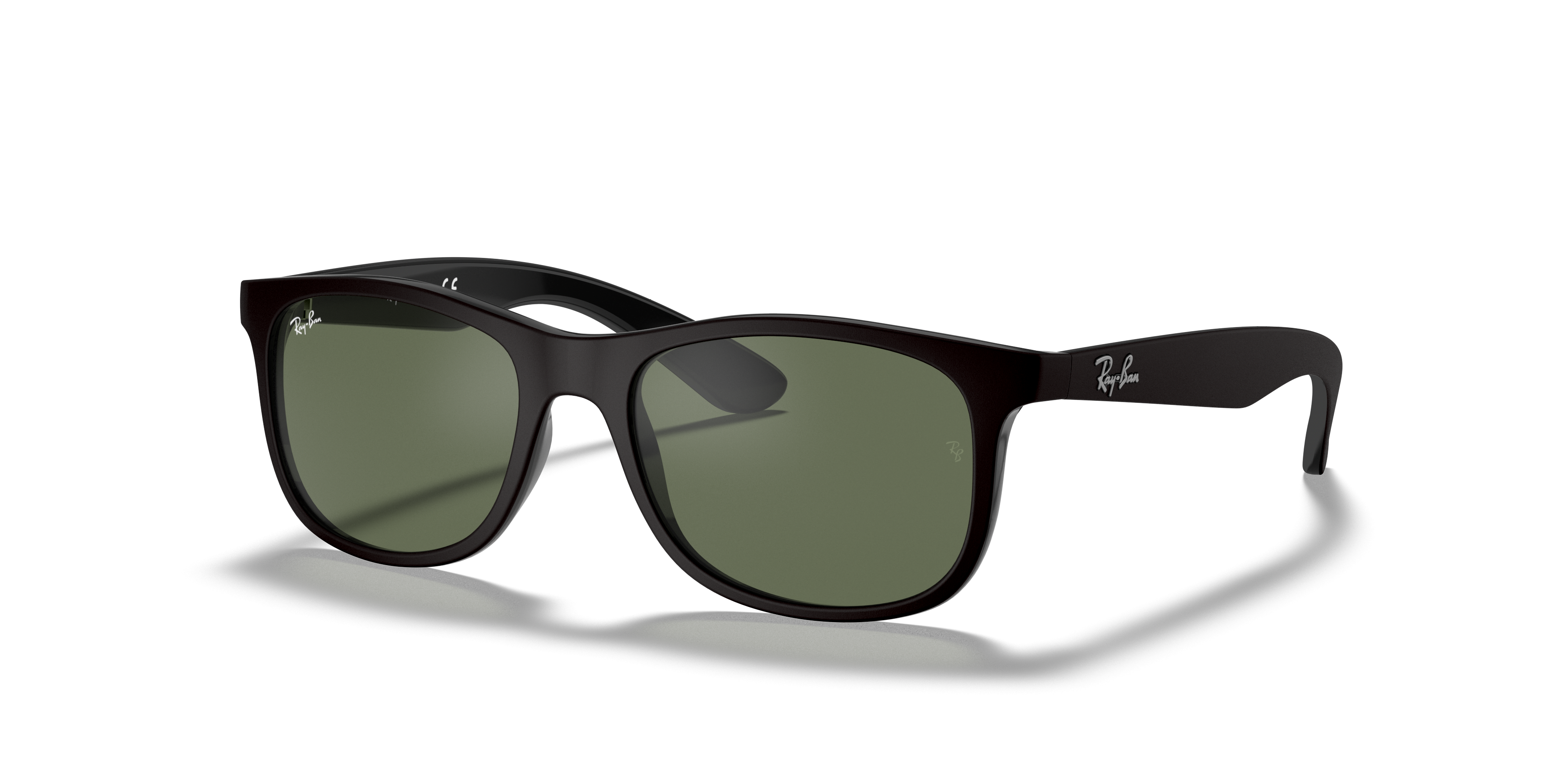 RB9062S KIDS Matte Black Frame Dark Green Lenses 48-16
