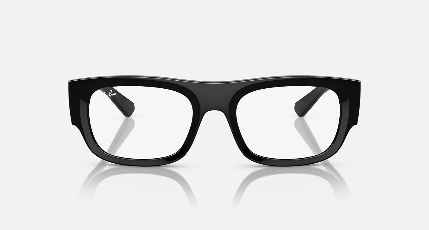 Ray-Ban Eyeglasses Unisex Kristin Optics Bio-based Prescription - Transparent Brown Frame Clear Lenses 52-20 Polarized