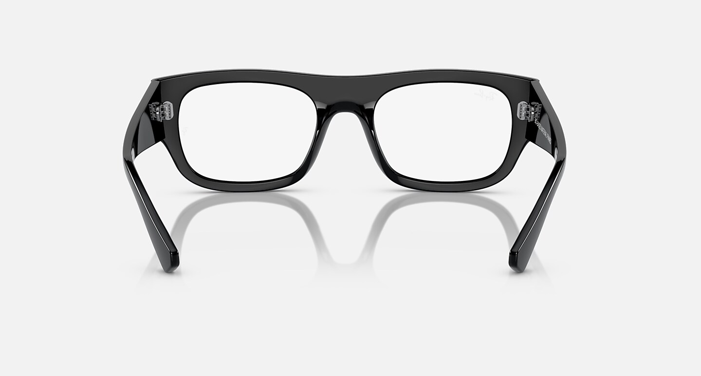 Ray-Ban Eyeglasses Unisex Kristin Optics Bio-based Prescription - Transparent Brown Frame Clear Lenses 52-20 Polarized