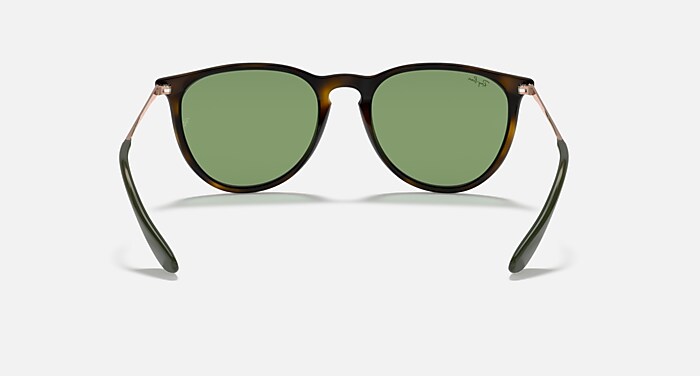 Ray-Ban Erika Color Mix Sunglasses Havana Frame Green Lenses 54-18