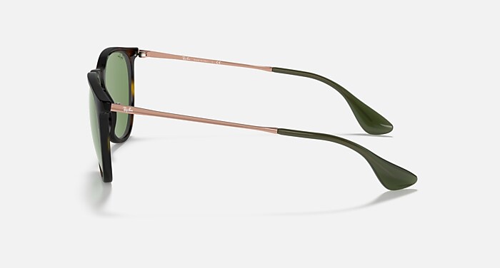 Ray-Ban Erika Color Mix Sunglasses Havana Frame Green Lenses 54-18