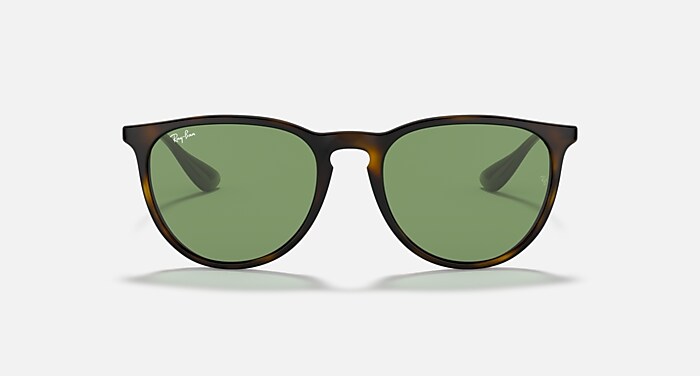 Ray-Ban Erika Color Mix Sunglasses Havana Frame Green Lenses 54-18
