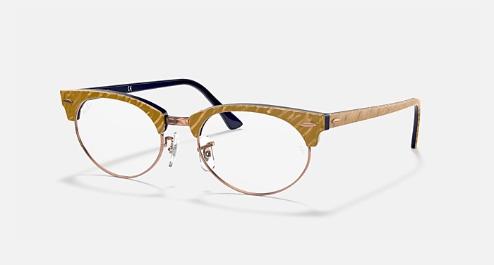 CLUBMASTER OVAL OPTICS Eyeglasses with Beige Frame - RB3946V  display picture 3