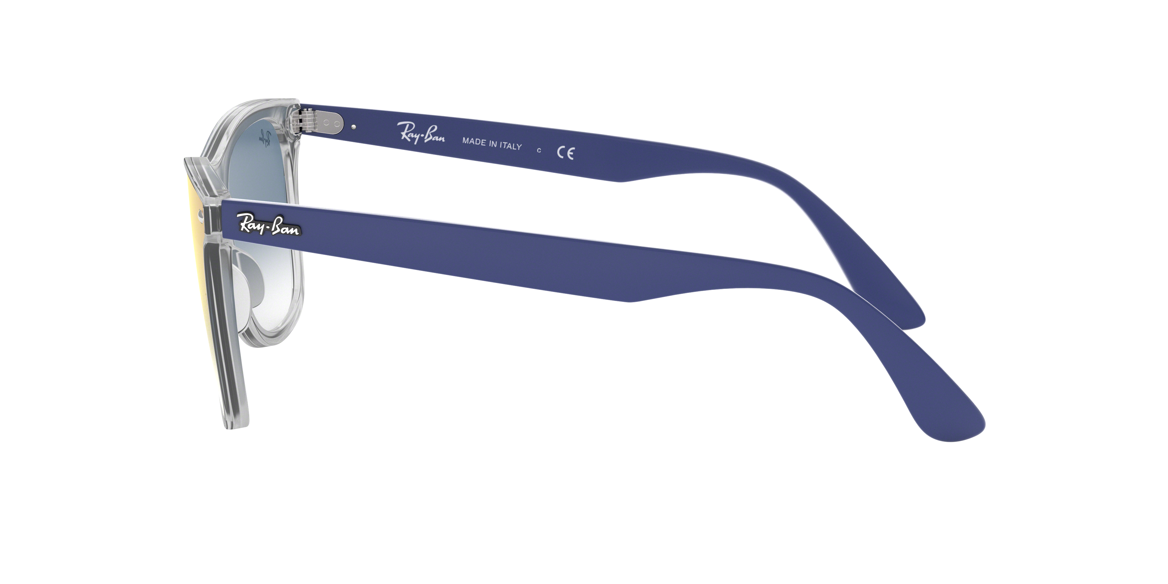 BLAZE WAYFARER Sunglasses in Transparent and Blue Gradient Mirror -  RB4440NF | Ray-Ban®