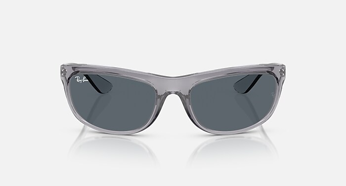 Ray-Ban Sunglasses Man Balorama Online Only Limited - Transparente Grey Frame Blue Lenses 62-19