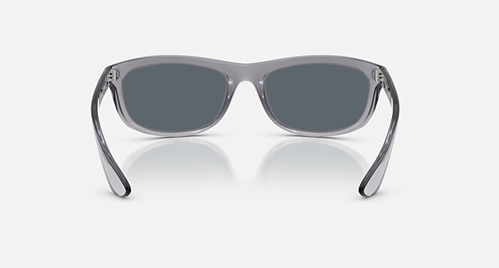 Ray-Ban Sunglasses Man Balorama Online Only Limited - Transparente Grey Frame Blue Lenses 62-19