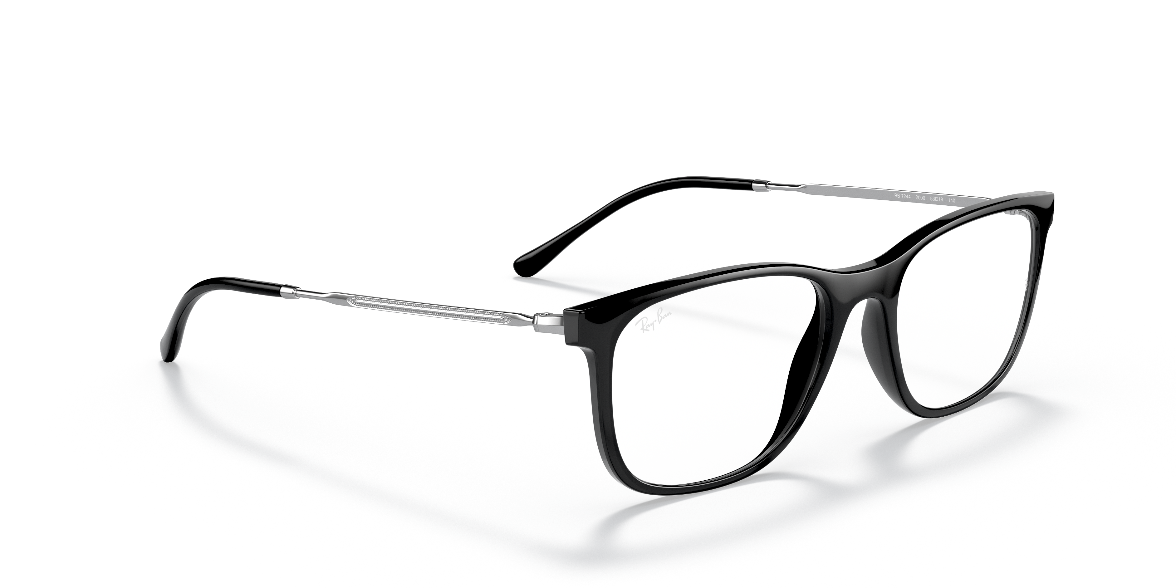Reyページ RB7244 OPTICS Eyeglasses with Black Frame - RB7244 | Ray-Ban® US