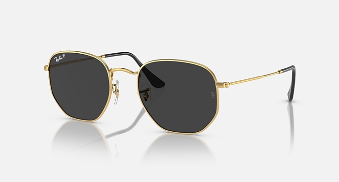 HEXAGONAL FLAT LENSES X THE ONES Sunglasses in Arista Gold and