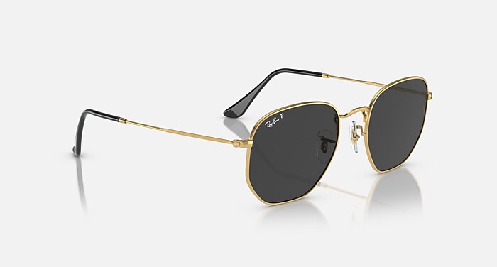 HEXAGONAL FLAT LENSES X THE ONES Sunglasses in Arista Gold and