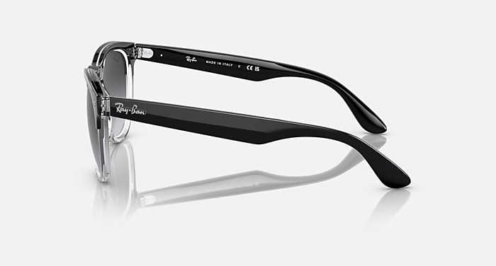 Ray-Ban Sunglasses Unisex Iris - Black On Transparent Frame Grey Lenses 54-18