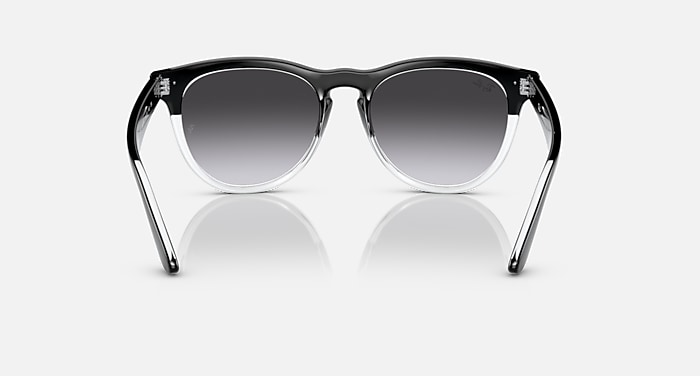 Ray-Ban Sunglasses Unisex Iris - Black On Transparent Frame Grey Lenses 54-18