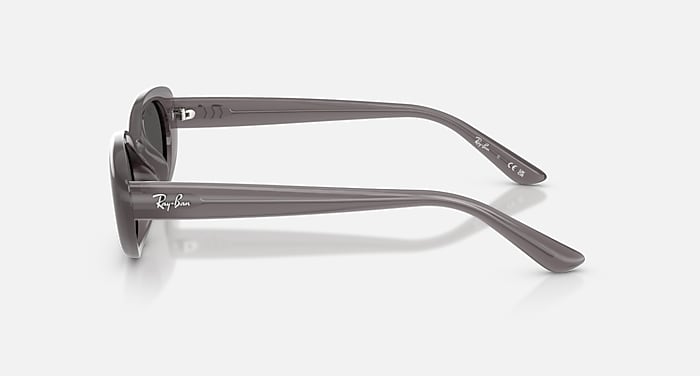 Ray-Ban Sunglasses Unisex Rb4441d Bio-based - Transparent Dark Grey Frame Grey Lenses 53-21