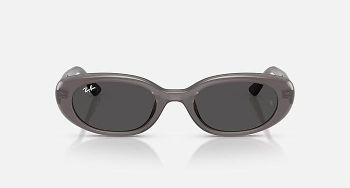 Ray-Ban Sunglasses Unisex Rb4441d Bio-based - Transparent Dark Grey Frame Grey Lenses 53-21