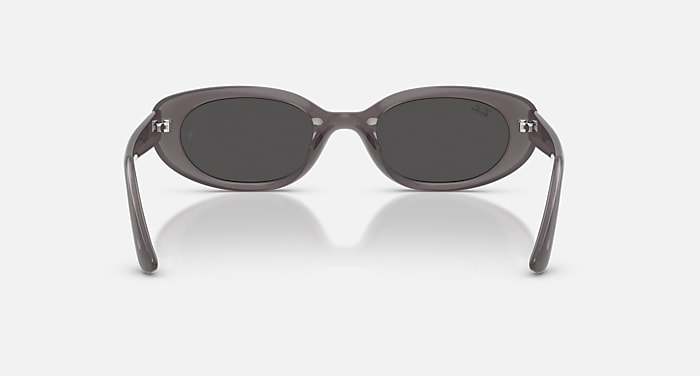 Ray-Ban Sunglasses Unisex Rb4441d Bio-based - Transparent Dark Grey Frame Grey Lenses 53-21