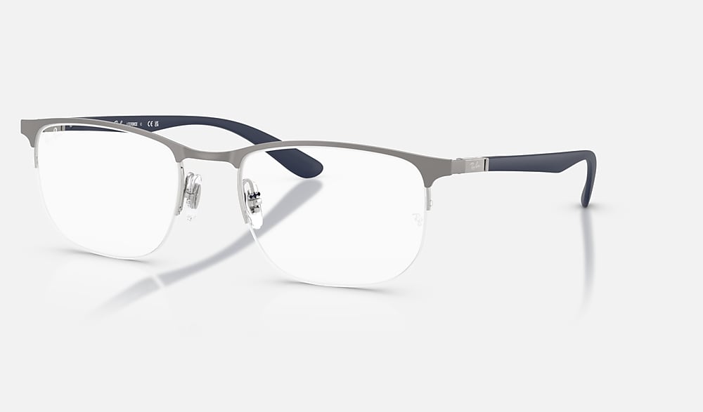 RB6513 OPTICS Eyeglasses with Matte Gunmetal On Silver Frame