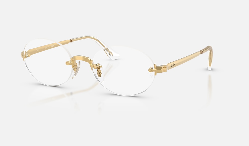 Ray-Ban Unisexe Rb3929v Optics - Monture Doré Arista Verres Incolore Polarisés 54-20