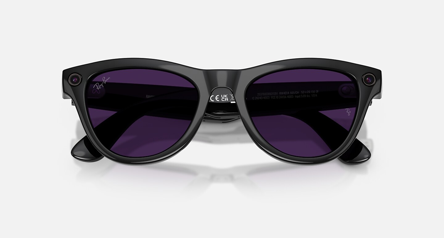Ray-Ban Meta AI Glasses Black Frame Violet Lenses