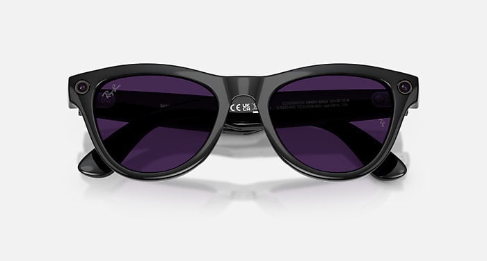 Ray-Ban Meta AI Glasses Montatura Nero Lente Trasparente