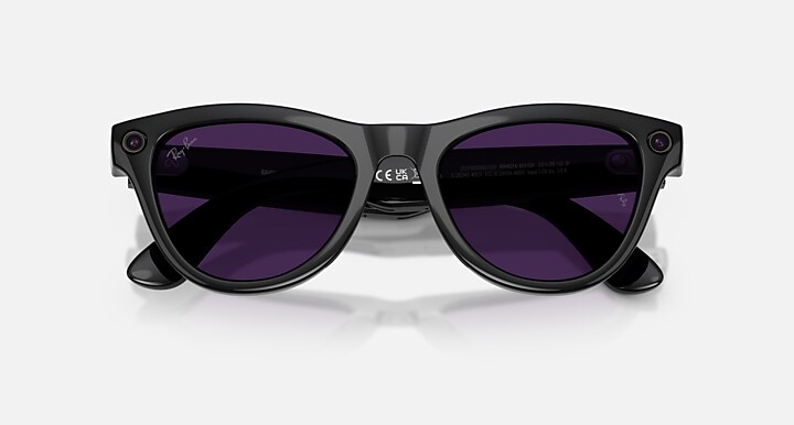 Ray-Ban Meta AI Glasses Black Frame Violet Lenses