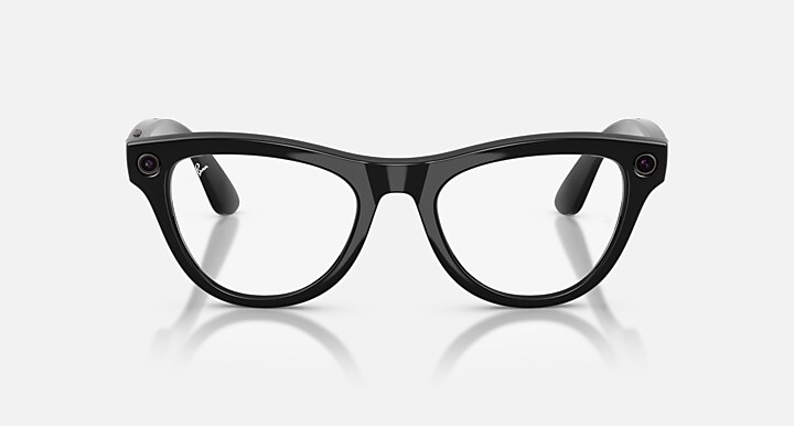 Ray-Ban Meta AI Glasses Black Frame Violet Lenses