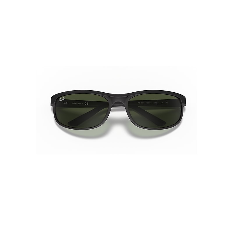 Ray-Ban Predator 2 Sunglasses Black Frame Green Lenses 62-19