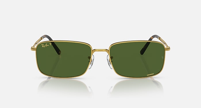 RB3717 Sunglasses in Gold and Dark Green - RB3717 | Ray-Ban® US 
