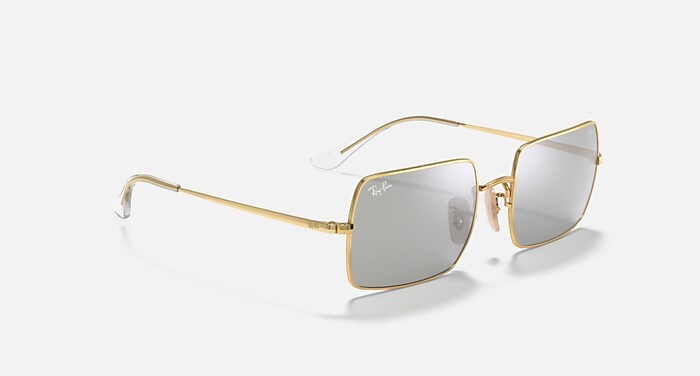 RECTANGLE 1969 MIRROR EVOLVE Sunglasses in Arista Gold and