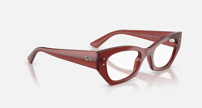 ZENA OPTICS BIO-BASED Eyeglasses with Shiny Rusty Brown Frame