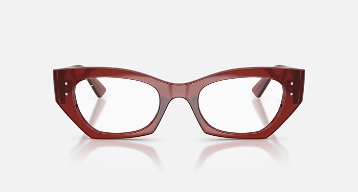 ZENA OPTICS BIO-BASED Eyeglasses with Shiny Rusty Brown Frame