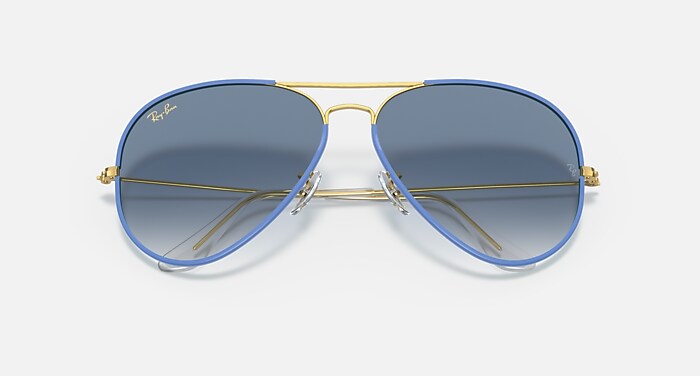 AVIATOR FULL COLOR LEGEND Sunglasses in Light Blue and Light Blue  