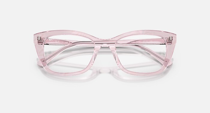 RB5433 OPTICS CHANGE Eyeglasses with Photo Waves Purple