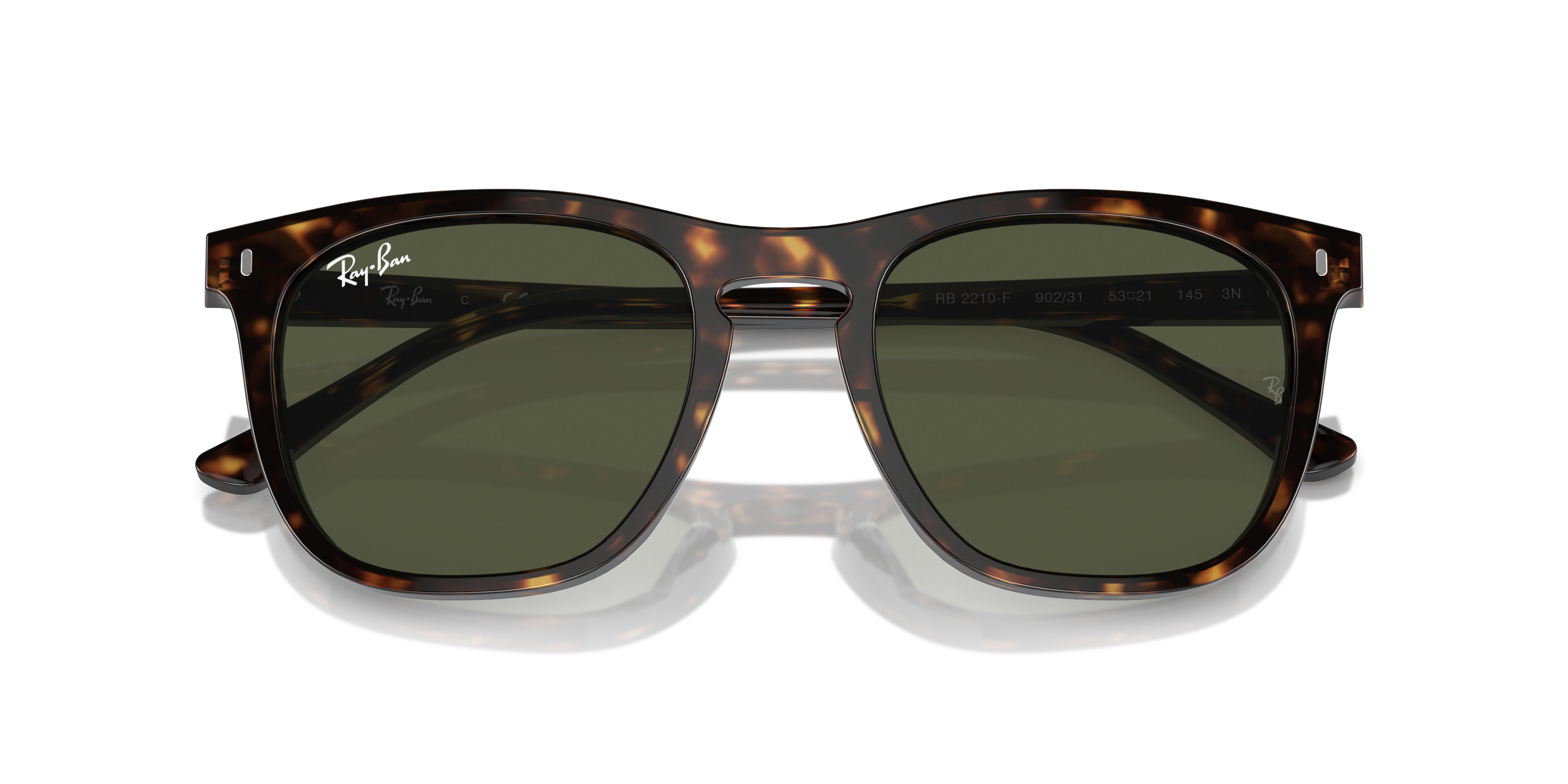 ray-ban レイバン サングラス RB2210F RB2210 Sunglasses in Havana and Green - RB2210F | Ray-Ban® US