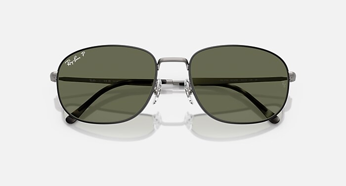 Ray-Ban Sunglasses Unisex Rb3754 - Matte Gunmetal Frame Green Lenses 60-19 Polarized