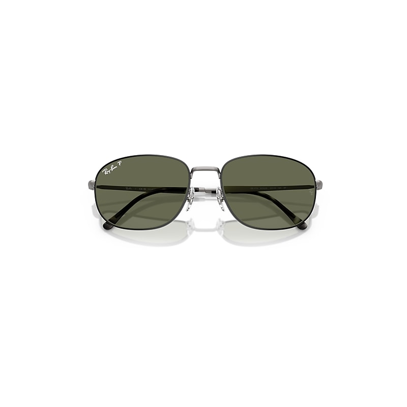 Ray Ban Rb3754 Sunglasses Matte Gunmetal Frame Green Lenses Polarized 60-19 In Matte Gunmetal