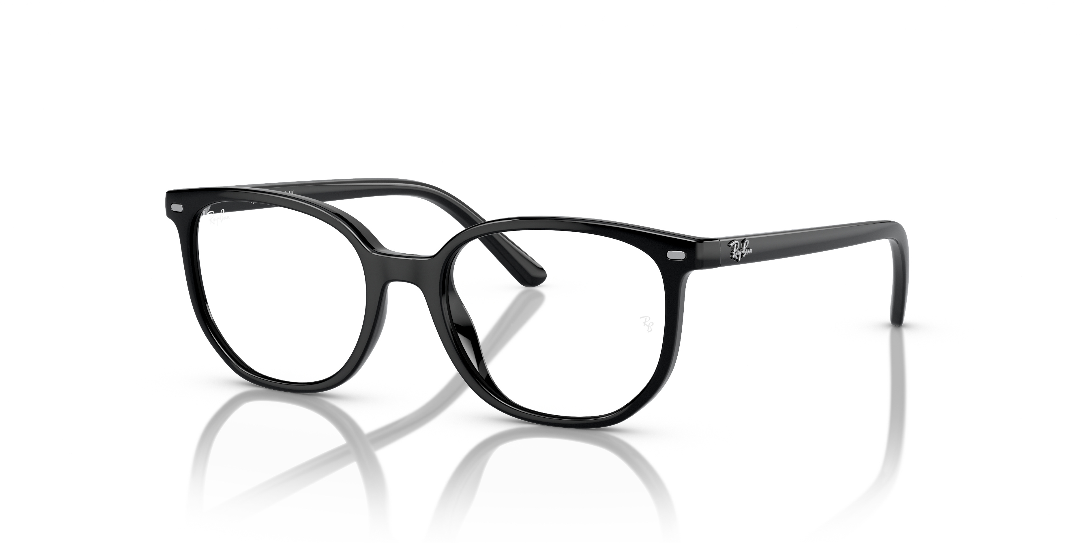 ELLIOT OPTICS KIDS Polished Black Frame Clear Lenses 46-16