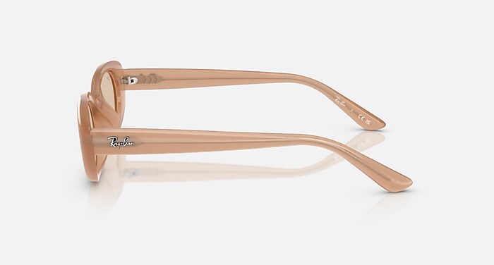 Ray-Ban Sunglasses Unisex Rb4441d Bio-based - Opal Brown Frame Brown Lenses 53-21