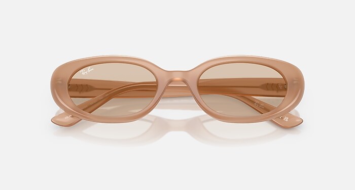 Ray-Ban Sunglasses Unisex Rb4441d Bio-based - Opal Brown Frame Brown Lenses 53-21