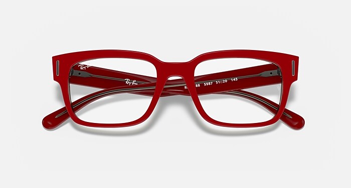 JEFFREY OPTICS Eyeglasses with Red Frame - RB5388 | Ray-Ban®