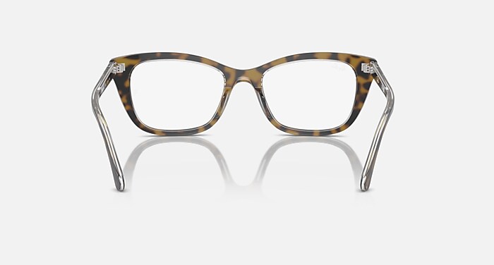 Ray-Ban Eyeglasses Unisex Rb5433 Optics Prescription - Black On Transparent Frame Clear Lenses 52-19 Polarized