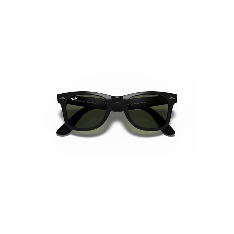Ray-Ban Occhiali Da Sole Unisex Wayfarer Ease - Montatura Nero Lente Verde 50-22