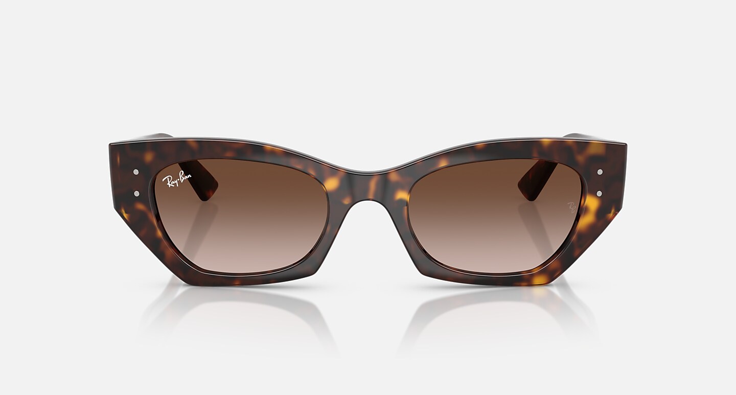 Ray-Ban Sunglasses Unisex Zena Bio-based - Havana Frame Brown Lenses 49-22