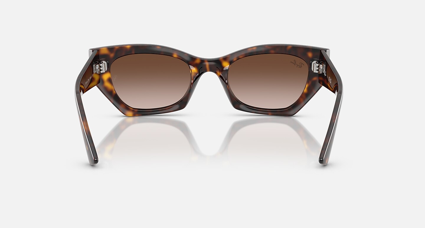 Ray-Ban Sunglasses Unisex Zena Bio-based - Havana Frame Brown Lenses 49-22