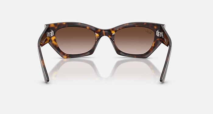 Ray-Ban Sunglasses Unisex Zena Bio-based - Havana Frame Brown Lenses 52-22