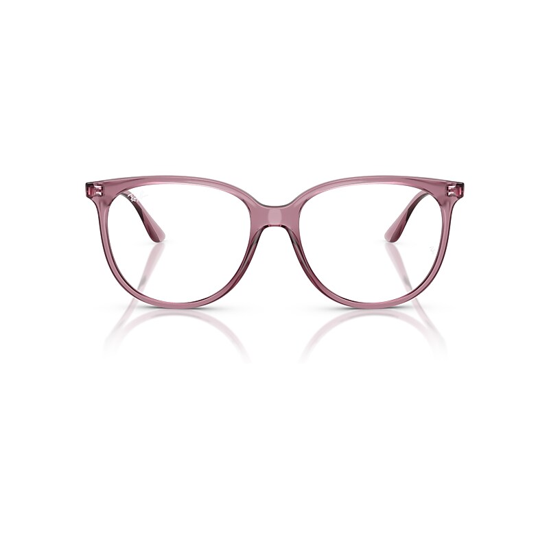 Ray Ban Rb4378v Optics Eyeglasses Opal Light Violet Frame Clear Lenses Polarized 54-16 In Opal Light Violet
