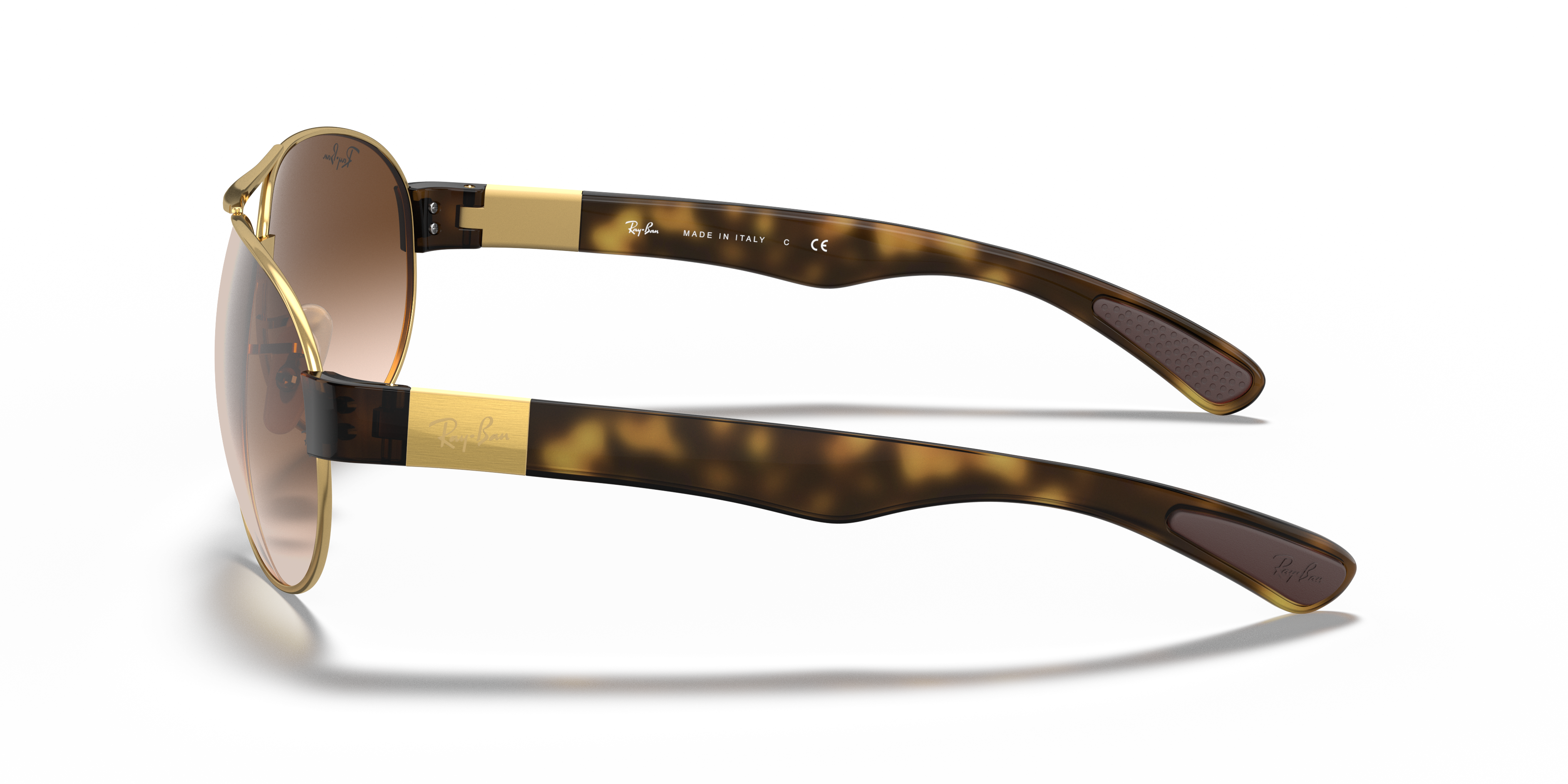 レイバン RayBan ティアドロップサングラスRB3509 RB3509 Sunglasses in Arista Gold and Brown Gradient Dark